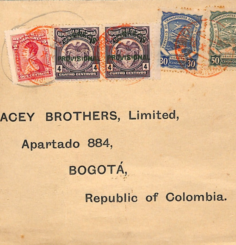 COLOMBIA Air Mail *SCADTA* 1p HIGH VALUE 1927? Cover Barranquilla Bogota WD131 - Image 7
