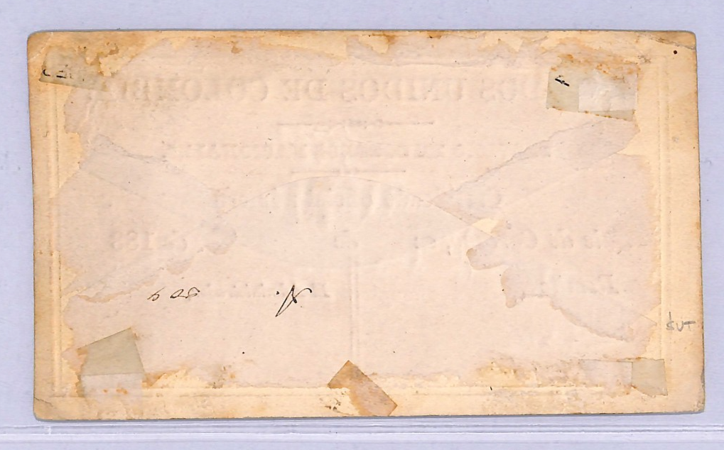 COLOMBIA *CARTAGO* Insured Letter Stamp CUBIERTA Used 1886 Stationery #GO7 WT84 - Image 4