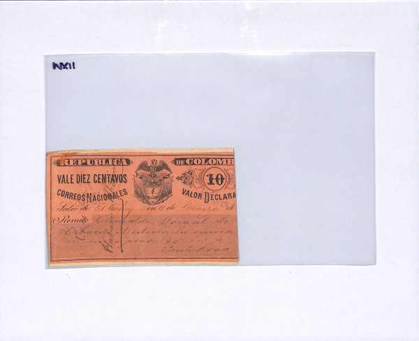 COLOMBIA Cover 10c CUBIERTA Insured Letter Stamp Used 1899 Santa Rosa WX11 - Image 4