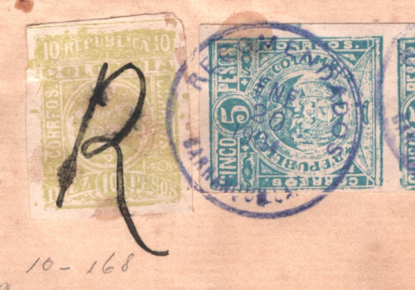 COLOMBIA Cover 1904 Barranquilla 10 Pesos Reg AUSTRIA-HUNGARY CONSUL Wafer WX62 - Image 7