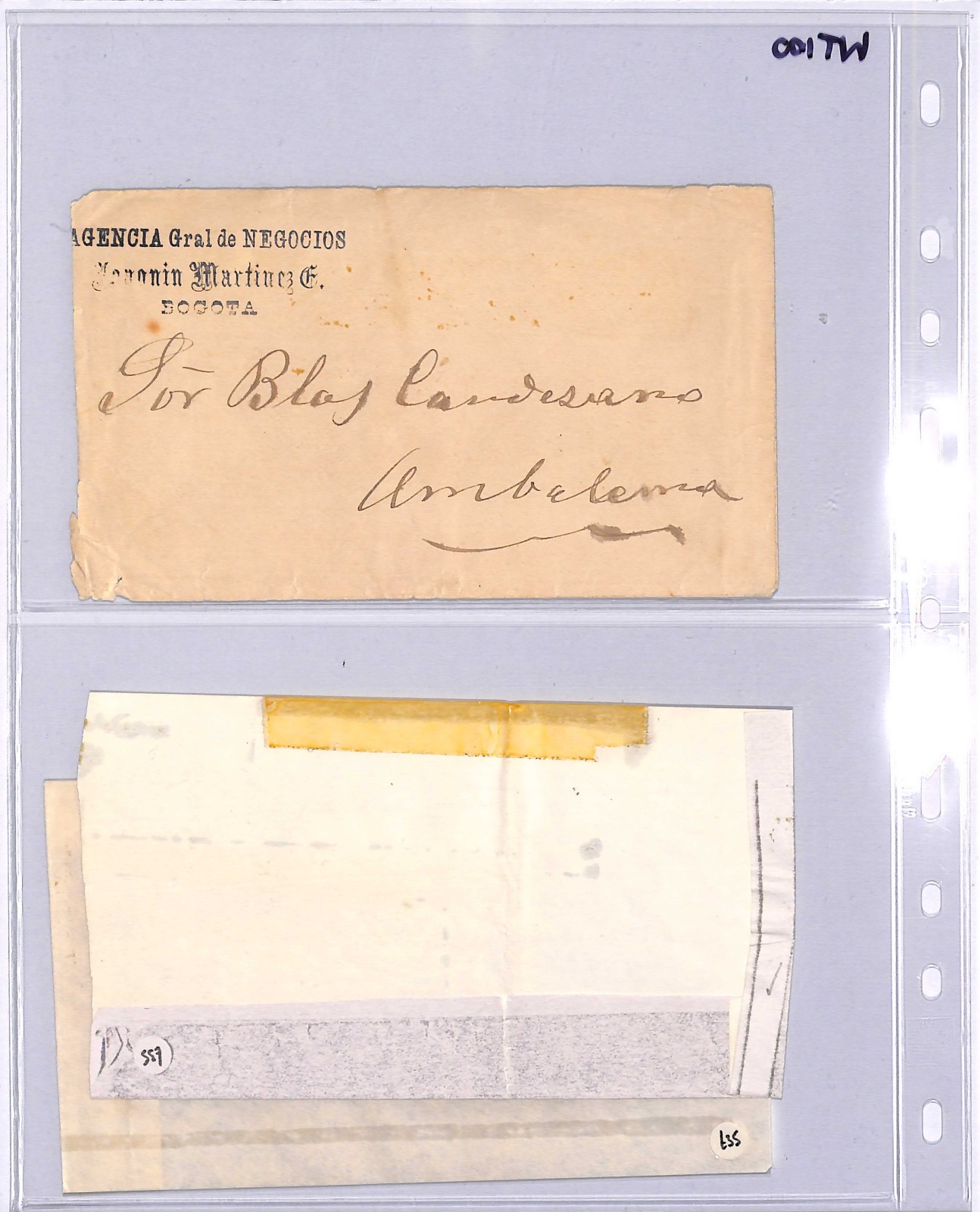 COLOMBIA Cover 50c *CUBIERTA* Stationery Bogota 1888 Ambalema {Moorhouse}WT100 - Image 5