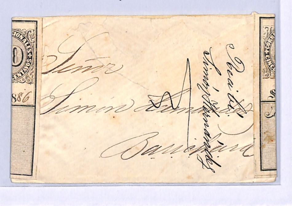 COLOMBIA Cover CUBIERTA 50c *FLAG* Stationery Pamplona 1886 {samwells}WB383 - Image 4