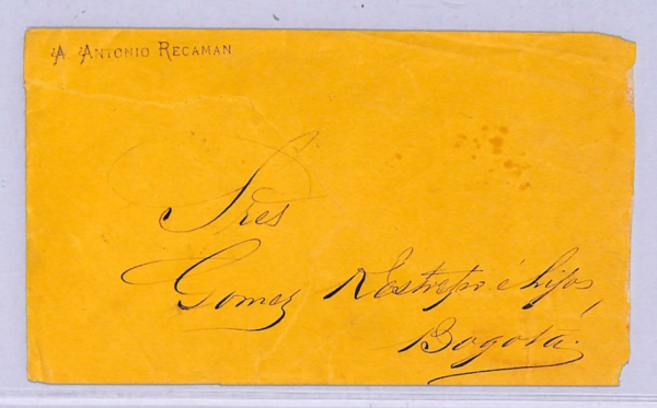 COLOMBIA Cover *FLAG* 50c CUBIERTA Used 1881 La Mesa Stationery {Moorhouse}WT92 - Image 3