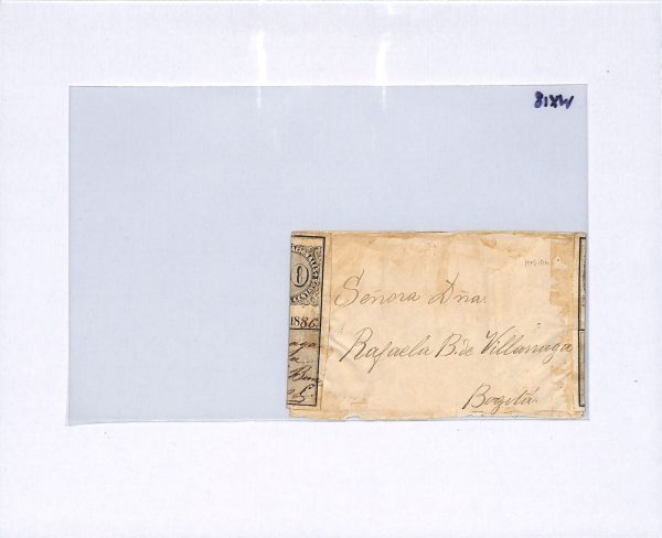 COLOMBIA Cover LATE USE *FLAG* 50c CUBIERTA Used Sagamaso 1886 Bogota WX18 - Image 9