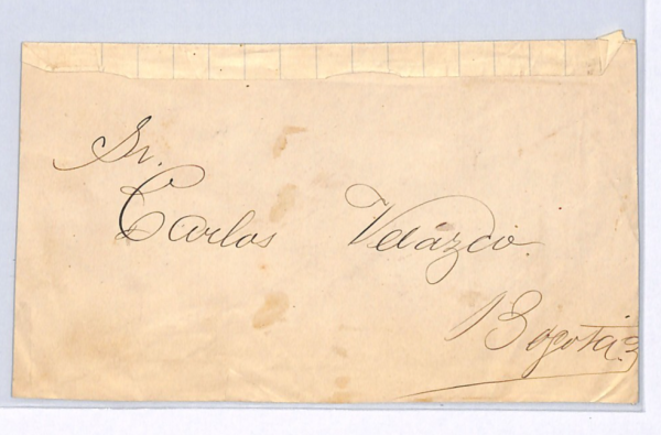 COLOMBIA Cover Registered CUBIERTA Used 1886 Bogota Stationery{samwells}WX2 - Image 3