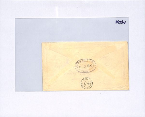 COLOMBIA Maritime 20c Cover *POR VAPOR ATLAS* Cachet SHIP 1903 USA New York WX59 - Image 15