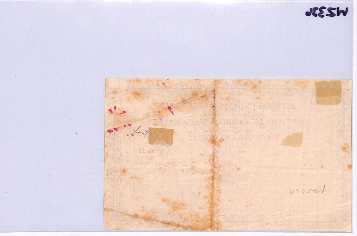 COLOMBIA Official CUBIERTA (1874) Insured Letter Stationery #GO4b RARE WZ336 - Image 11