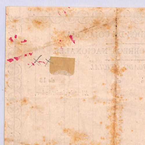 COLOMBIA Official CUBIERTA (1874) Insured Letter Stationery #GO4b RARE WZ336 - Image 5