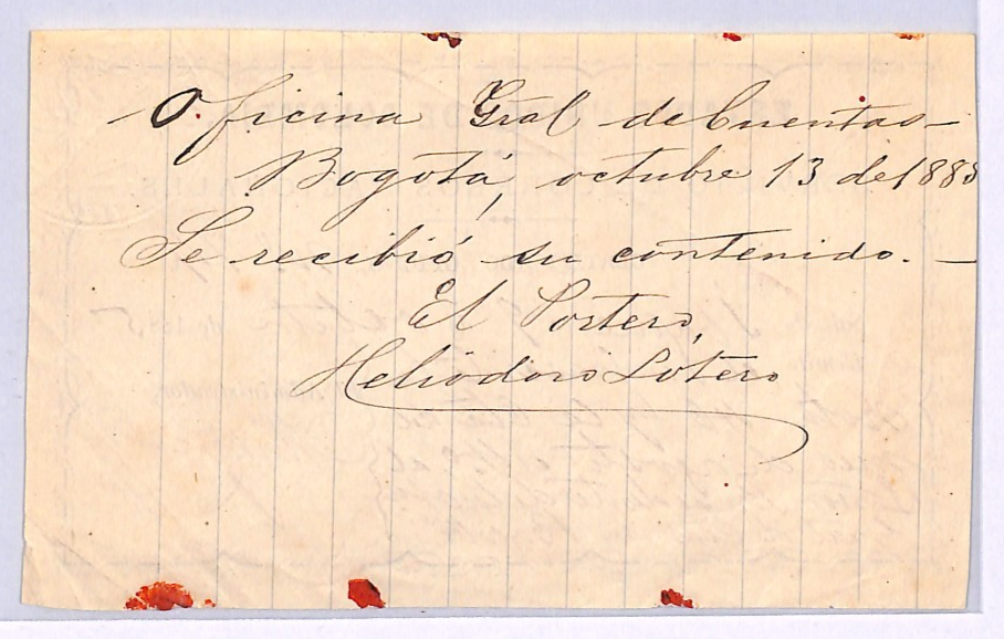 COLOMBIA Official CUBIERTA 1885 Insured Letter Stationery *UNLISTED TYPE* WZ352 - Image 3