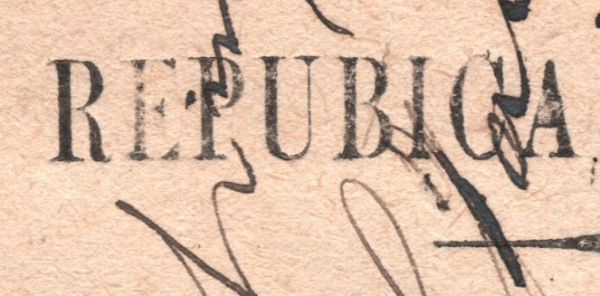 COLOMBIA (SAGAMOSO) Cover CUBIERTA Error *REPUBICA* 1887 Rare {Moorhouse}WT88 - Image 6