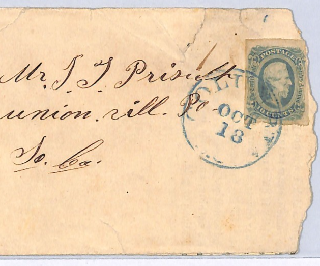 CONFEDERATE STATES Classic CSA Cover US CIVIL WAR 10c Jefferson Davis (USA)WZ195 - Image 5