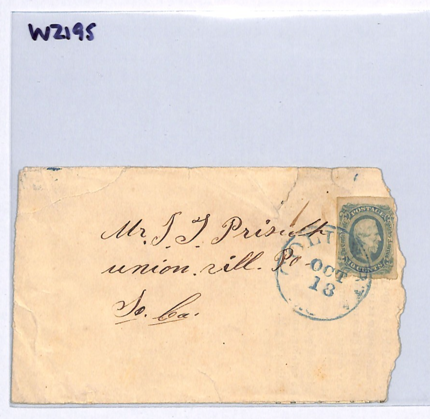 CONFEDERATE STATES Classic CSA Cover US CIVIL WAR 10c Jefferson Davis (USA)WZ195 - Image 6