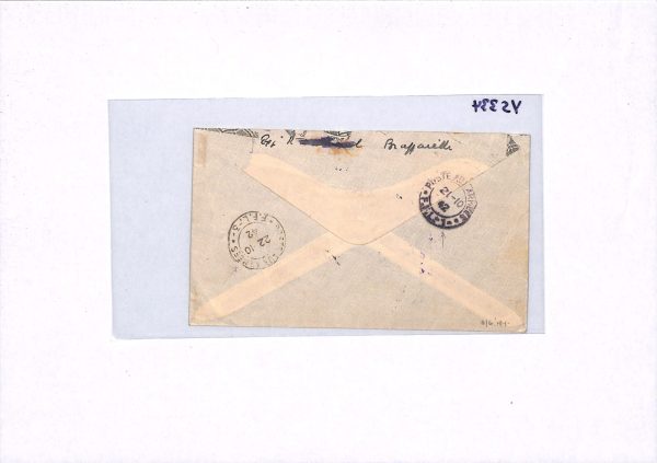 CONGO AEF WW2 France *LIBRE* Cover FREE FRENCH Censor 1942 Military LEVANT YS334 - Image 9