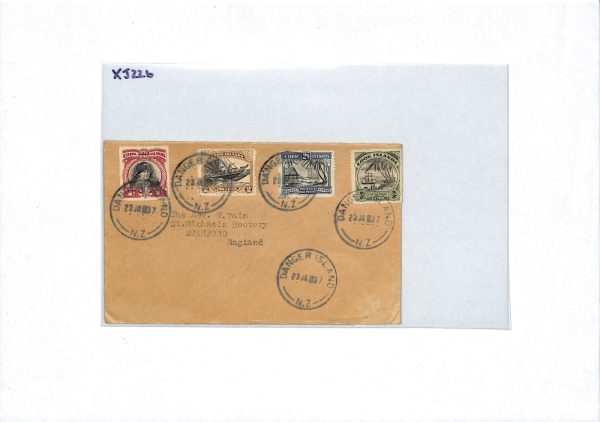 COOK ISLANDS Cover *DANGER ISLAND* 1937 CDS Stamford via Tahiti {samwells}XJ226 - Image 10