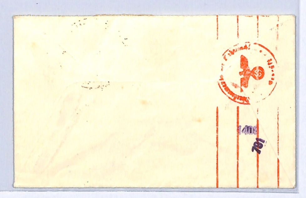 CROATIA NDH WW2 Cover Dubrovnik Censor 1941? Bad-Reichenhall TISKANICE WG1 - Image 4