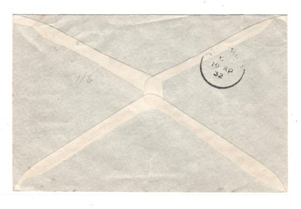 CYPRUS Air KGV Cover FIRST FLIGHT PALESTINE Limassol 1932 *Jaffa* (Israel) KA613 - Image 4