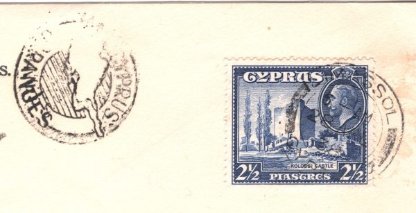 CYPRUS KGV Cover *CYPRUS ORANGES* ADVERT Cachet 1938 Limassol CDS {samwells}XH55 - Image 9