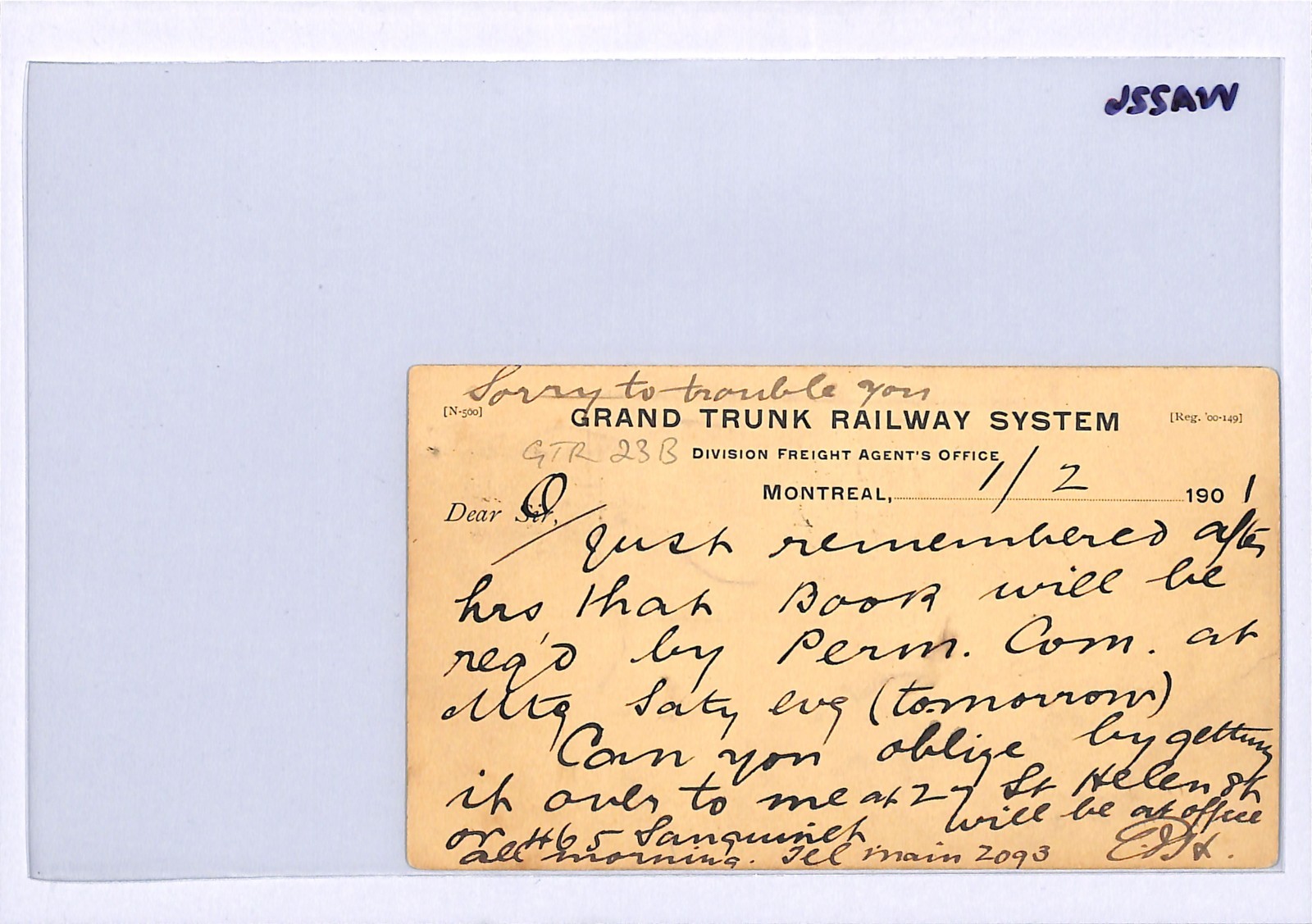 Canada GRAND TRUNK RAILWAY QV Card *MUSKOKA WHARF STATION* Montreal 1901 WA226 - Image 7