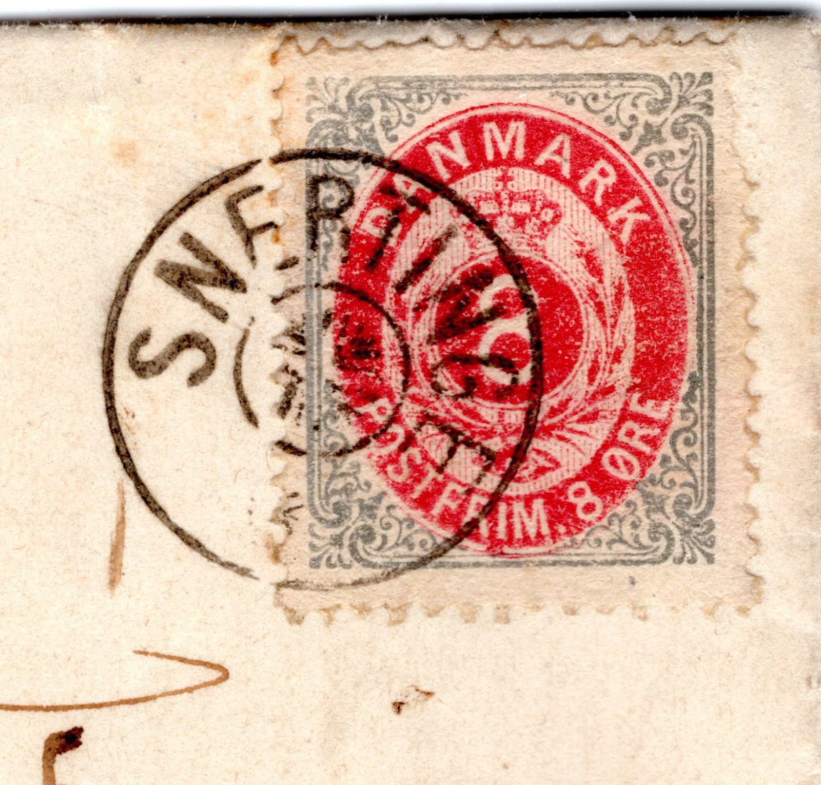 DENMARK Classic 8o Cover c1875 *Snertinge* VILLAGE CANCEL Jyderup CDS WH361 - Image 12