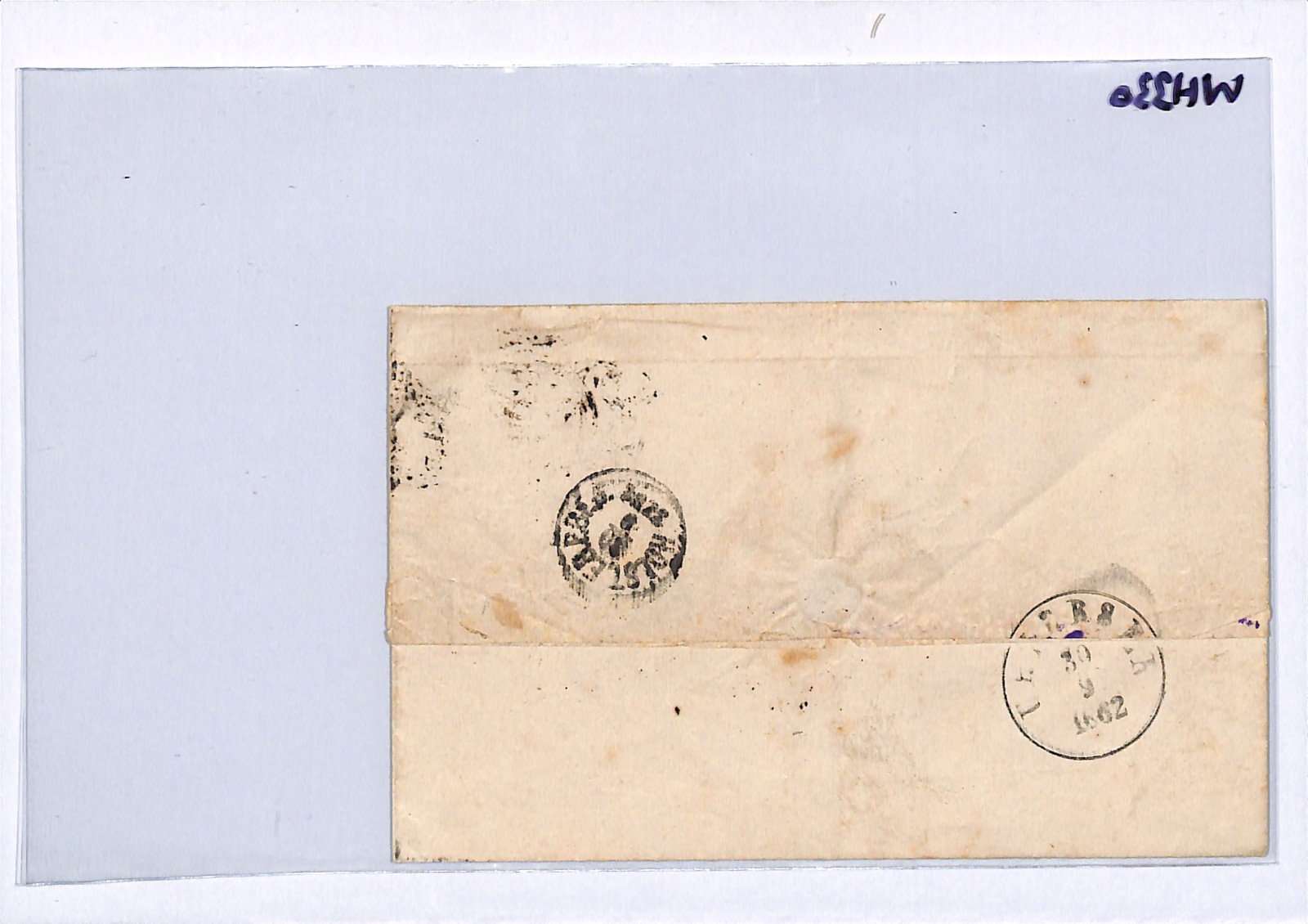DENMARK PO ABROAD HAMBURG Germany Cover 1862 Uetersen {samwells-covers}WH330 - Image 12