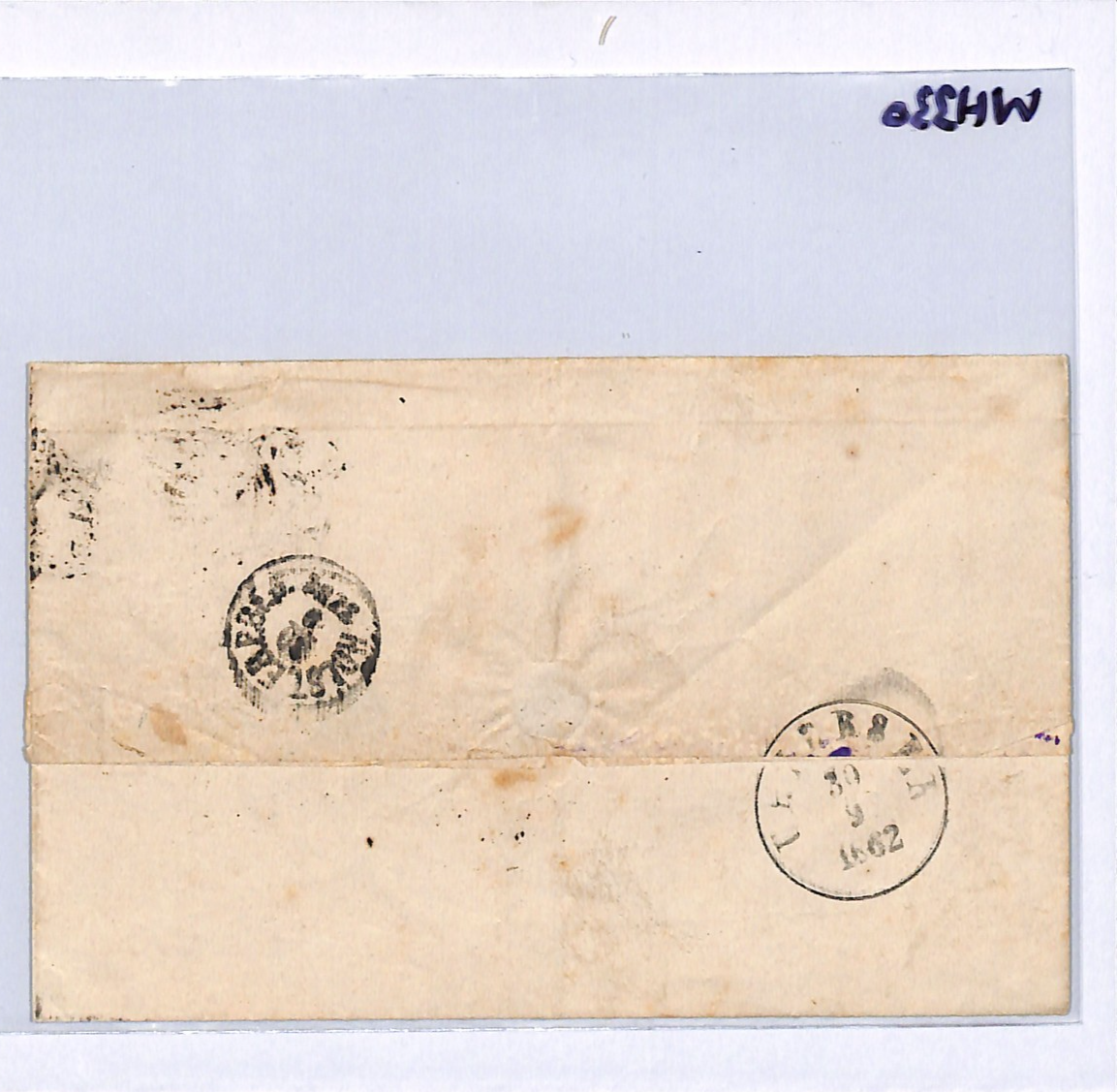 DENMARK PO ABROAD HAMBURG Germany Cover 1862 Uetersen {samwells-covers}WH330 - Image 9