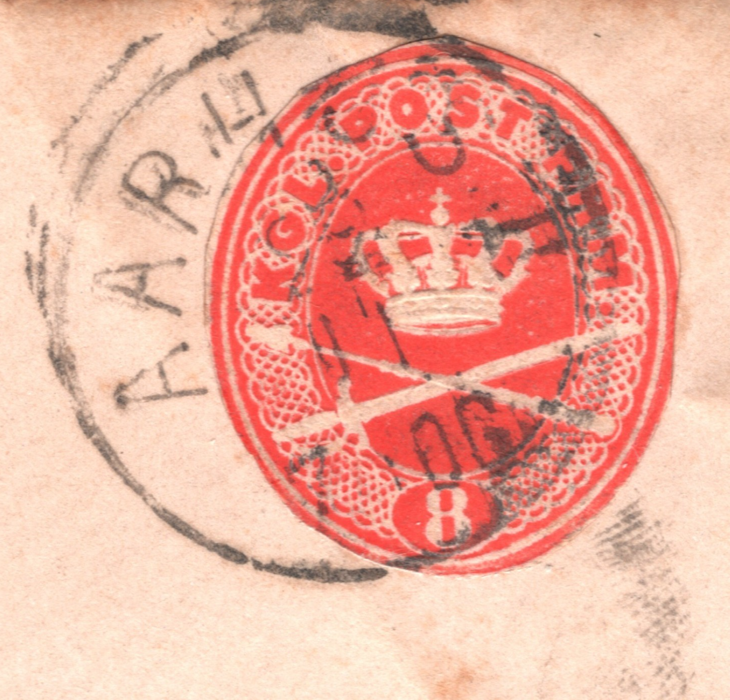 DENMARK STATIONERY CUT-OUT Cover Aarhus Odense 1906?{samwells-covers}WQ184 - Image 6