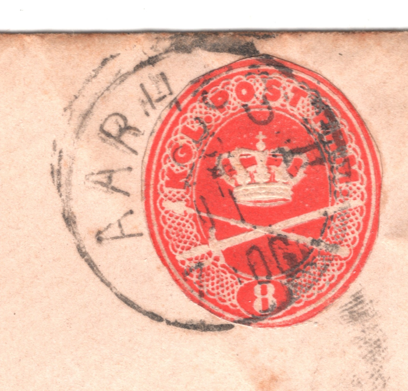 DENMARK STATIONERY CUT-OUT Cover Aarhus Odense 1906?{samwells-covers}WQ184 - Image 9