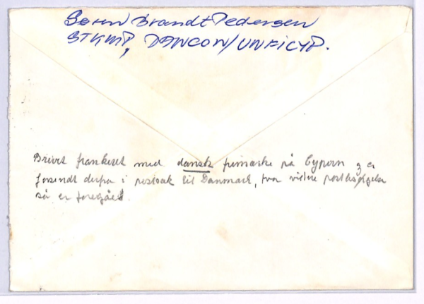 DENMARK USED CYPRUS Cover UNFICYP *DANCON* 1972 CDS United Nations Forces XH117 - Image 4