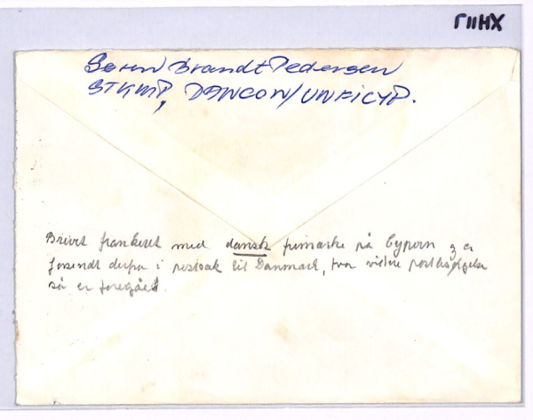 DENMARK USED CYPRUS Cover UNFICYP *DANCON* 1972 CDS United Nations Forces XH117 - Image 6
