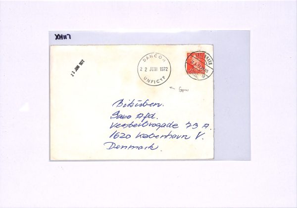 DENMARK USED CYPRUS Cover UNFICYP *DANCON* 1972 CDS United Nations Forces XH117 - Image 7