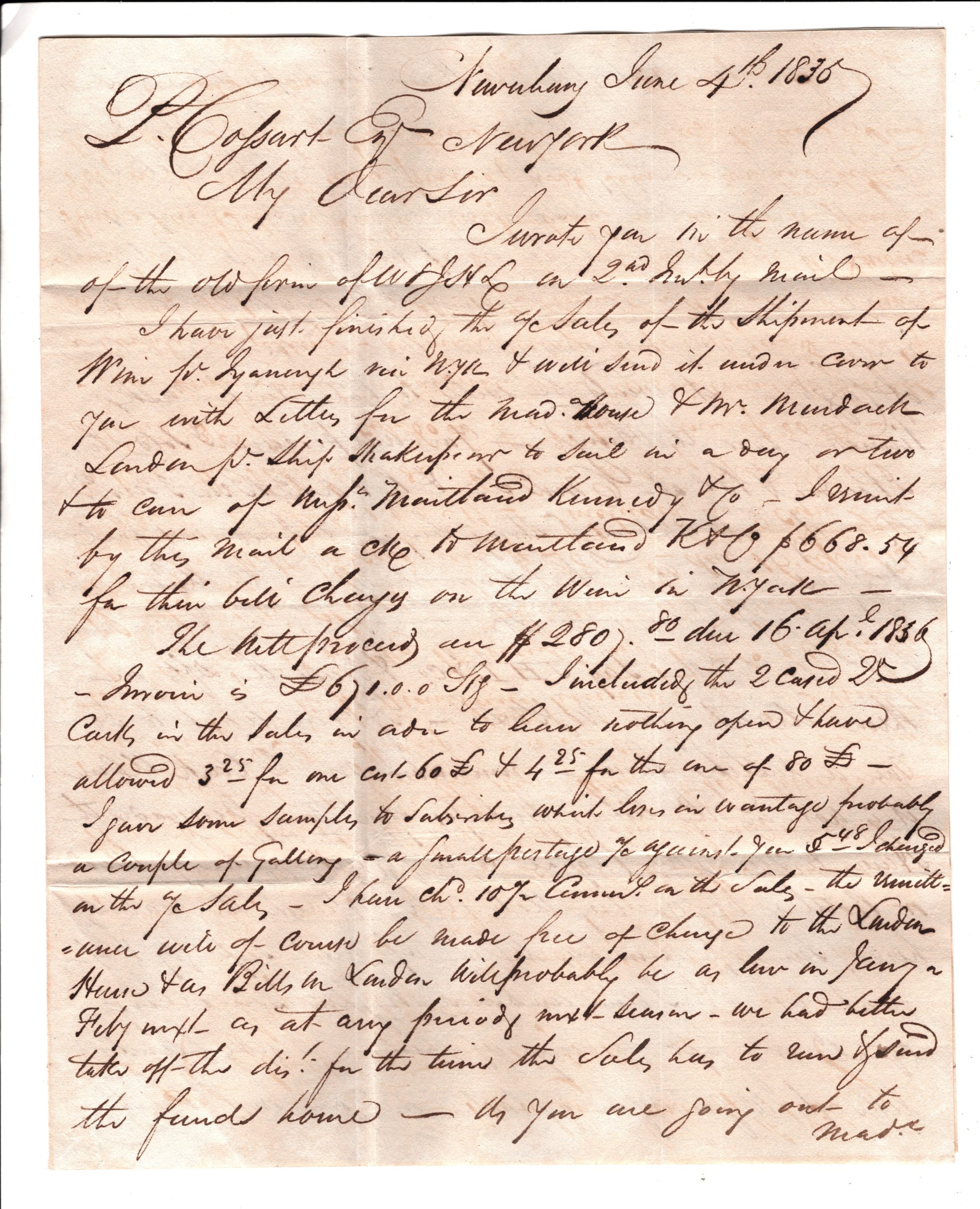 USA Cover NEW ORLEANS EL FORWARDED MADEIRA Transatlantic 1835{samwells}S03c - Image 6