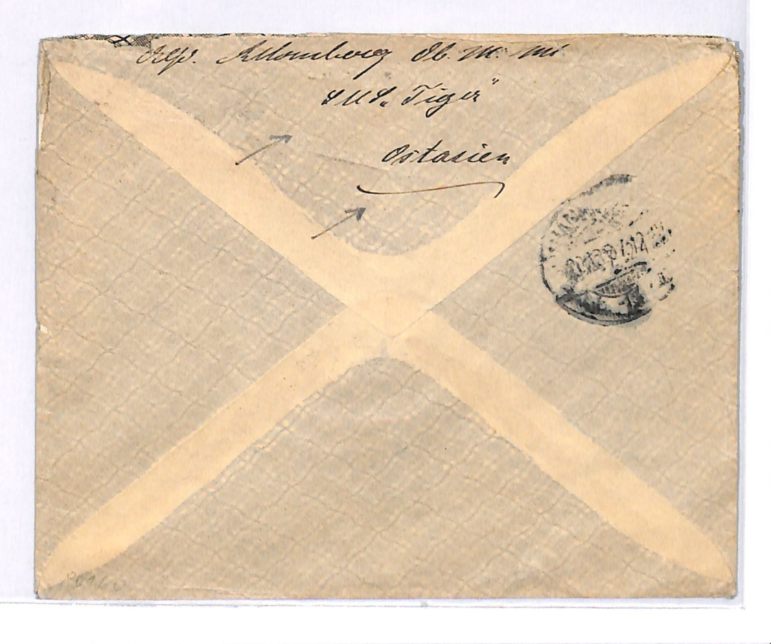 EAST ASIA (China) GERMANY Naval Ship *SMS TIGER* Cover 1901 SCHIFFSPOST #44 WK55 - Image 4