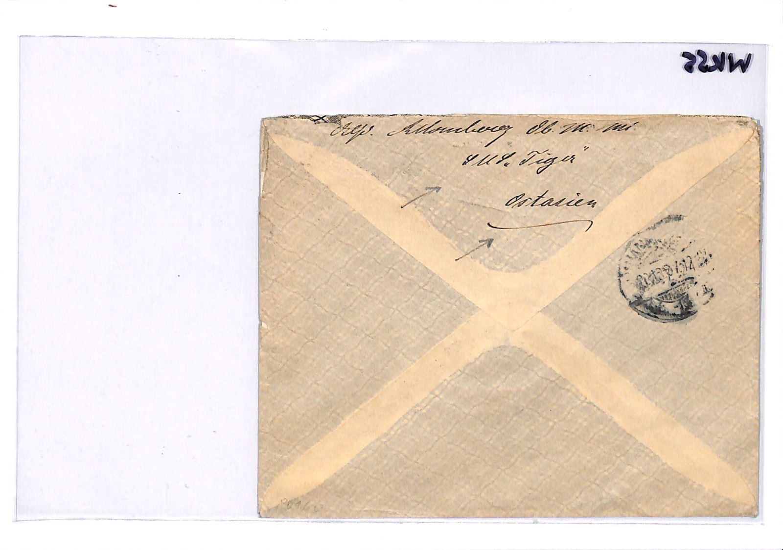 EAST ASIA (China) GERMANY Naval Ship *SMS TIGER* Cover 1901 SCHIFFSPOST #44 WK55 - Image 6
