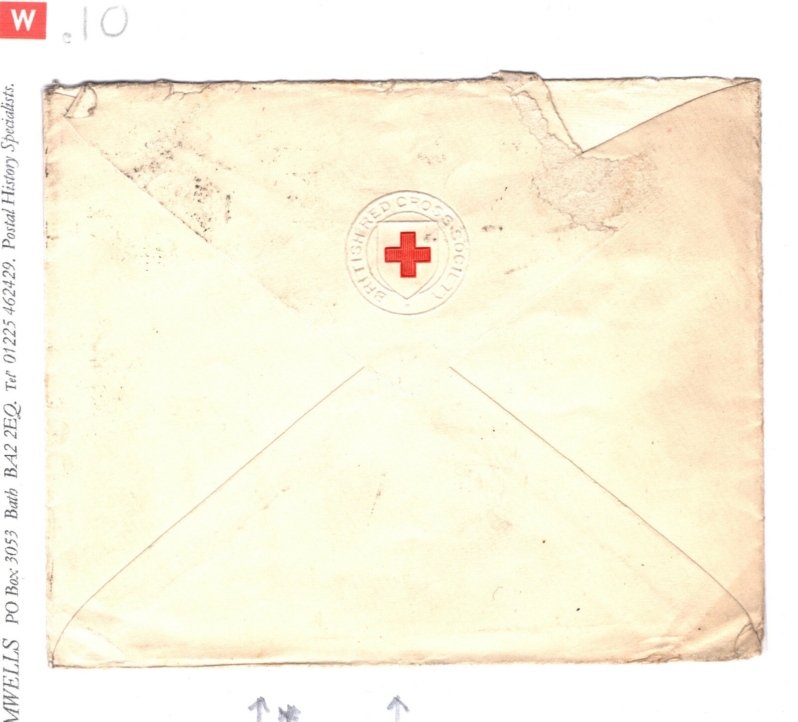 EGYPT WW1 Cover BRITISH RED CROSS Head SIGNED London 1916 {samwells-covers}SW10 - Image 3