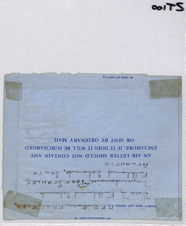 FALKLAND ISLANDS Cover 1961 Base Z Halley Bay *SCIENTIST* AIR LETTER Wales ZT100 - Image 8