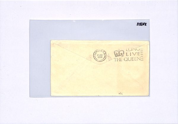 FIJI 1953 ILLUSTRATED FDC QEII *Coronation* KGVI 2s QANTAS SPECIAL FLIGHT XH322 - Image 5