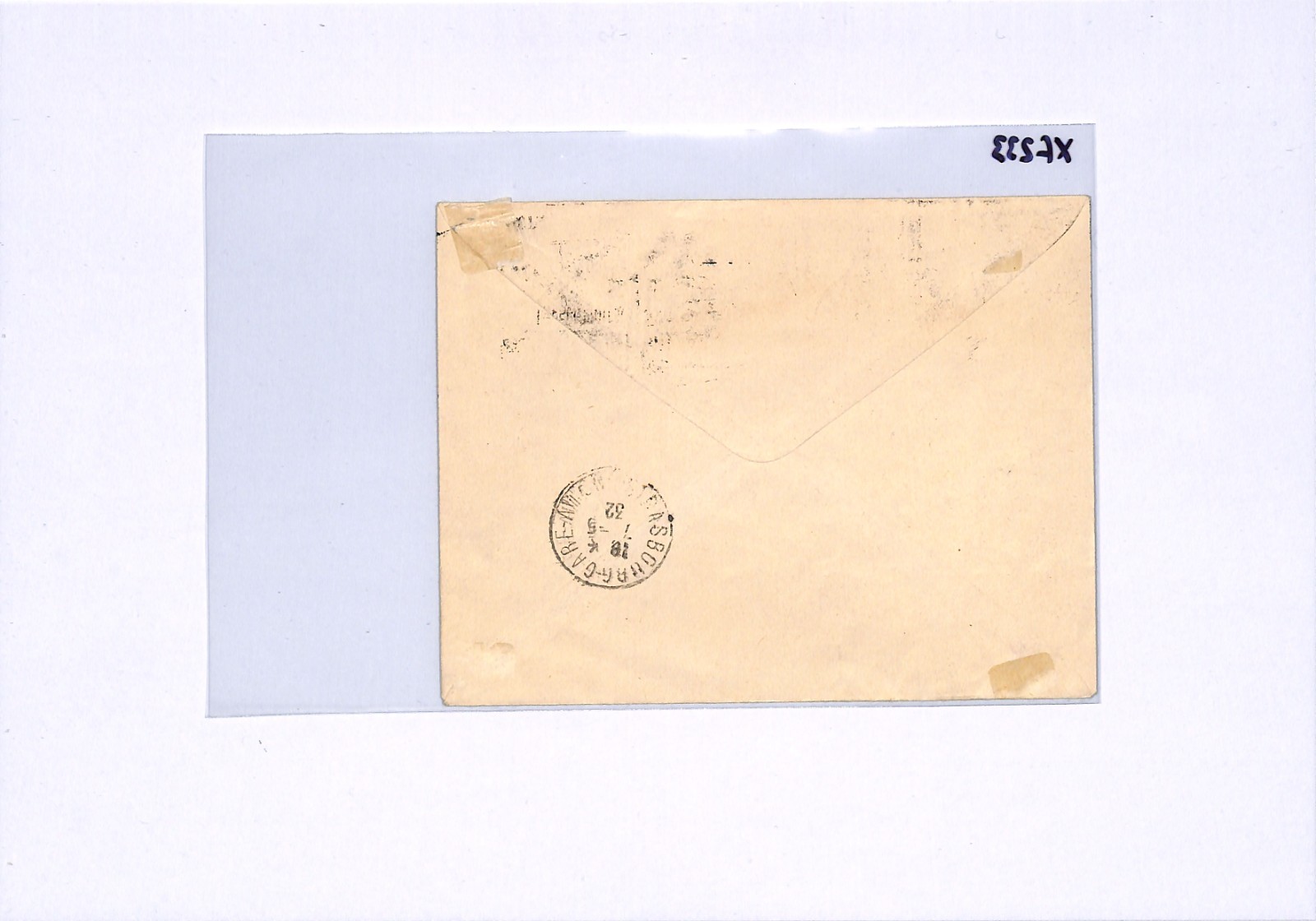 FRANCE 1932 Cover *STRASBOURG EXHIBITION* AIR MAIL LABEL Registered Paris XF233 - Image 6