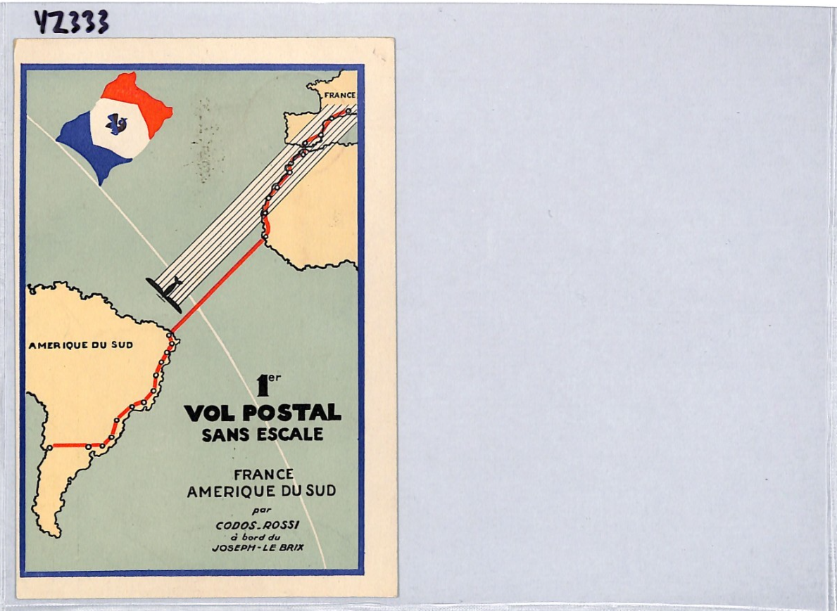 FRANCE 1935 Card AIR FRANCE Art  *RAID INTERROMPU* Cachet CAPE VERDE Crash YZ333 - Image 11