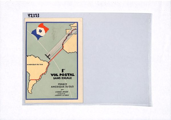 FRANCE 1935 Card AIR FRANCE Art  *RAID INTERROMPU* Cachet CAPE VERDE Crash YZ333 - Image 12