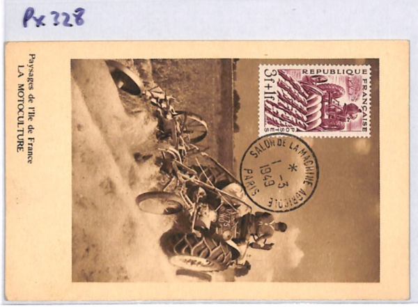 FRANCE 1949 *Agricultural Machinery Exhibition* MAXI-CARD Plough TRACTOR PX328 - Image 8
