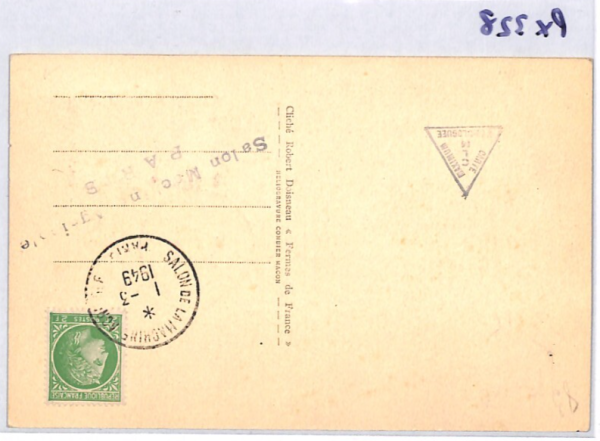 FRANCE 1949 *Agricultural Machinery Exhibition* MAXI-CARD Plough TRACTOR PX328 - Image 9