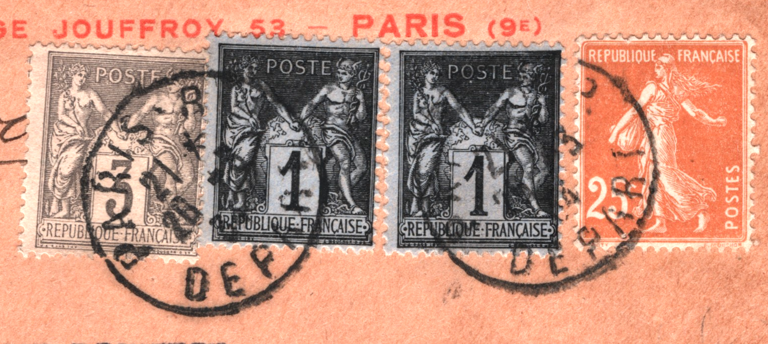 FRANCE Advert TRANSATLANTIC Cover *UNUSUAL FRANKING* Paris 1934 Kansas WD343