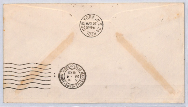 FRANCE Air Cover Pilot SIGNED *La Porte* 1939 TRANSATLANTIC Clipper FLIGHT YZ235 - Image 4
