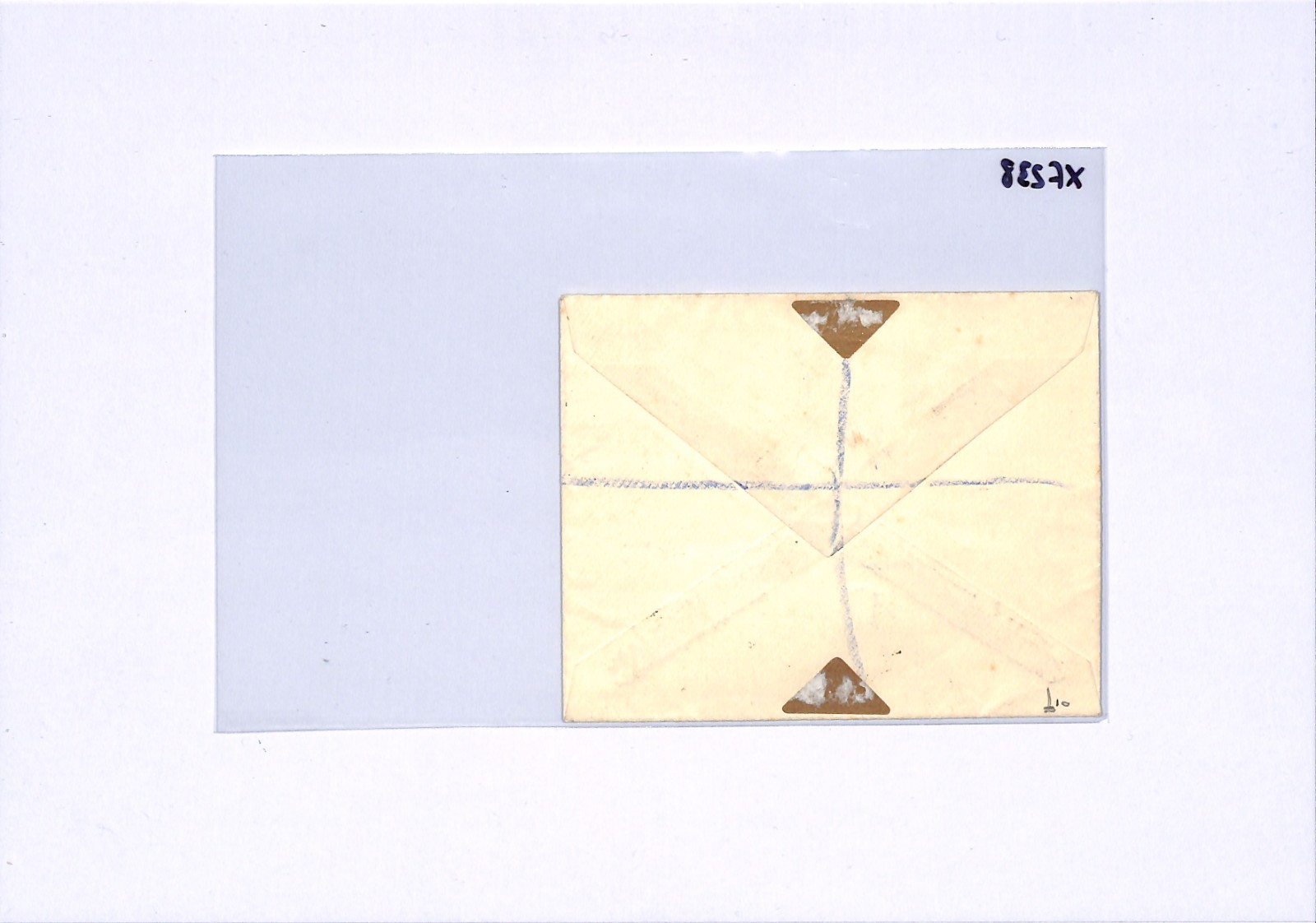 FRANCE Air Mail 100f *Birds* HIGH VALUE Cover Arromanches Reg'd 1950 Kent XF238 - Image 6