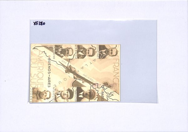 FRANCE Air Mail 1933 Card ARC-EN-CIEL FLOWN Istres-Argentina {Muller #307}XF280 - Image 6
