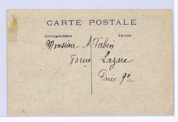 FRANCE Air Mail AEROPLANE ILLUSTRATED Card 1922 *Bourges* 25c Label Paris XF271 - Image 4