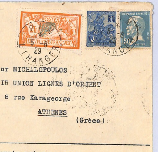 FRANCE Air Mail Cover 1929 SEAPLANE *HYDRAVION* FIRST FLIGHT GREECE Athens XF226 - Image 5