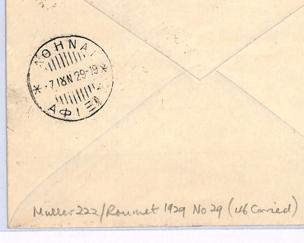 FRANCE Air Mail Cover 1929 SEAPLANE *HYDRAVION* FIRST FLIGHT GREECE Athens XF226 - Image 6