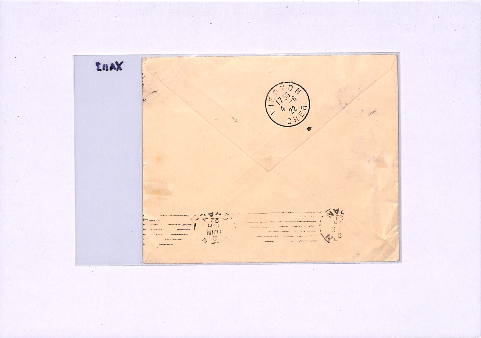 FRANCE Air SEMI-OFFICIAL 25c Stamp GUYNEMEYER Label BOURGES 1922 Algeria XA113 - Image 12