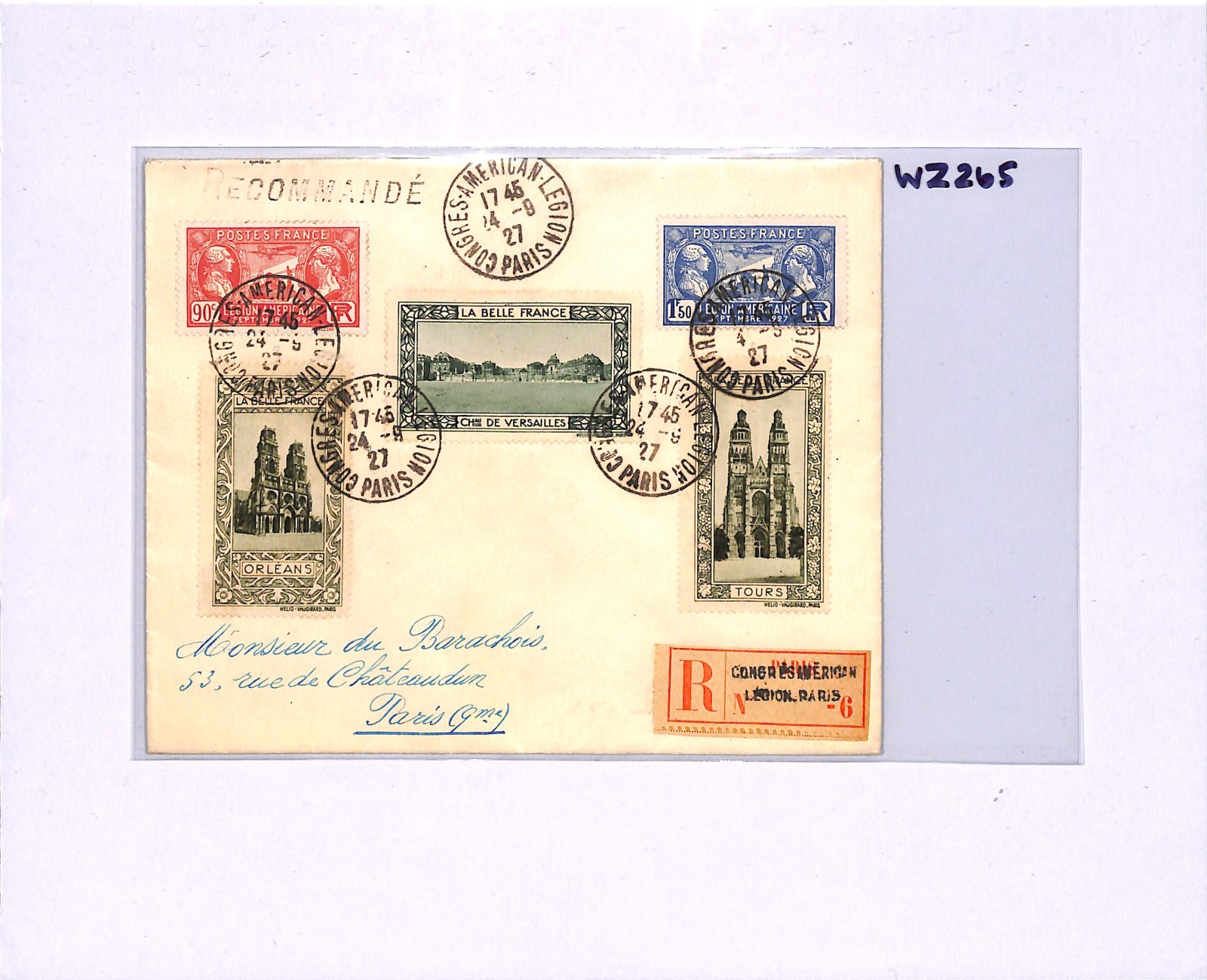 FRANCE *American Legion* 1927 Set Registered CONGRESS CDS & Label WZ265 - Image 12